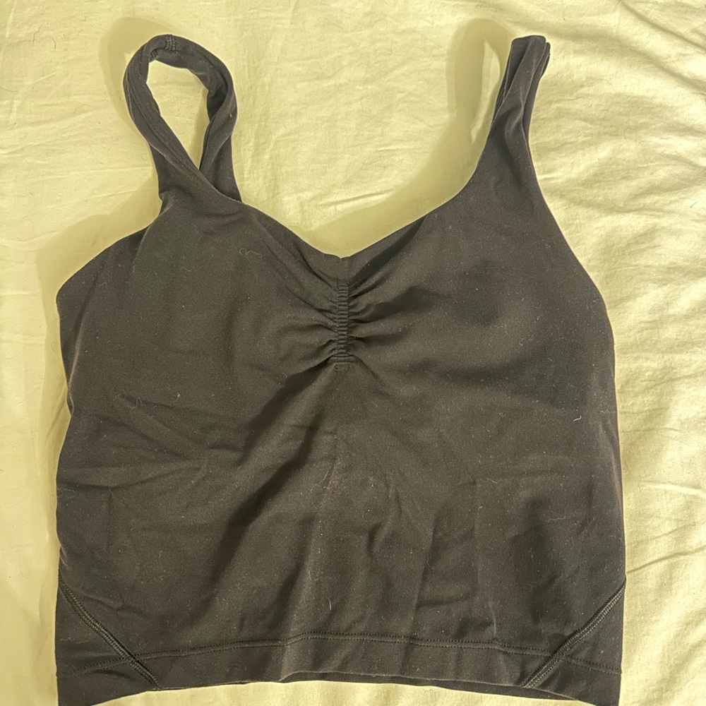 Black Ruched lululemon align tank